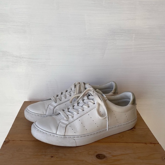 J.Crew Saturday Leather Sneakers with Gold Detail Size: 8.5 - Picture 9 of 13